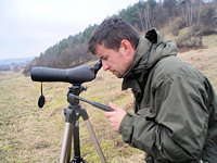 Vlado Trulik beim Beobachten